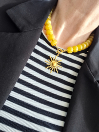 Kralenketting geel
