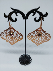 Statement rosegold earrings