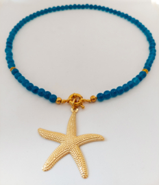 Ketting blue starfish