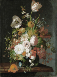 Dutch Painted Memories 8036 Flowers in a Glass Vase |||