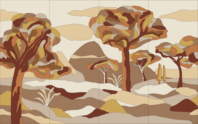 Arte Emblème Under the Sycamore Tree 30821 Mahogany Wood (met gratis lijm!)