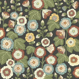 Boras Tapeter Flowers Happy Hollyhocks 9173 (met gratis lijm!)