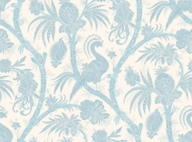 Hookedonwalls Scalamandré JV26041 Balinese Peacock (met gratis lijm!)