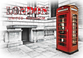 Fotobehang Telephone Box London