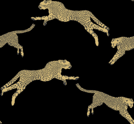 Hookedonwalls Scalamandré JV26019 Leaping Cheetah (met gratis lijm!)