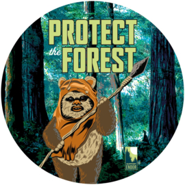 Komar Into Adventure DD1-015 Star Wars Protect the Forest cirkel zelfklevend 125cm