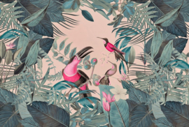 Fotowand Toucans Paradise by Andrea Haase afm. 400cm x 270cm hoog