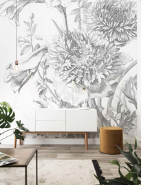 Kek Book V wp-672 Engraved Flowers 292,2cm breed x 280cm hoog (met gratis lijm!)