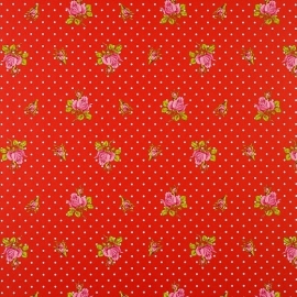 Eijffinger Pip Studio behang  386023 Roses and Dots Rood