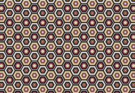 Fotobehang Hexagonaal patroon
