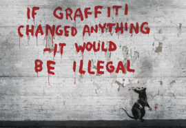 Fotobehang Banksy Graffiti