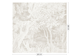 Kek Book III wp-764 Engraved Landscapes 300cm breed x 280cm hoog