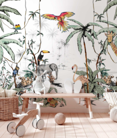 Annet Weelink Jungle Tonal Mural