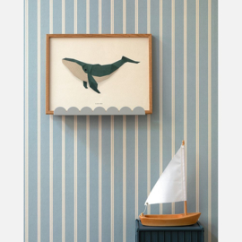 Studio Ditte Lintjes behang steenblauw (met gratis lijm!)