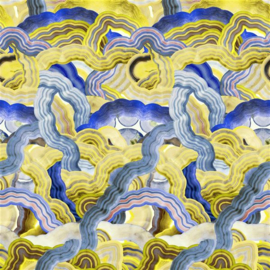 Christian Lacroix Maison PCL7038/03 Mineral Creek Iris 140cm x 300cm hoog (met gratis lijm)