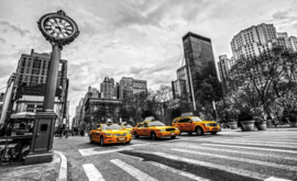 Fotobehang New York City Cabs