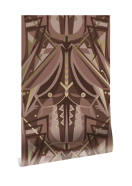 Kek Gold MW-006 Art Déco Animaux Wallpaper (met gratis lijm!)