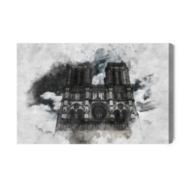 Canvasdoek Notre Dame Cathedral, Paris