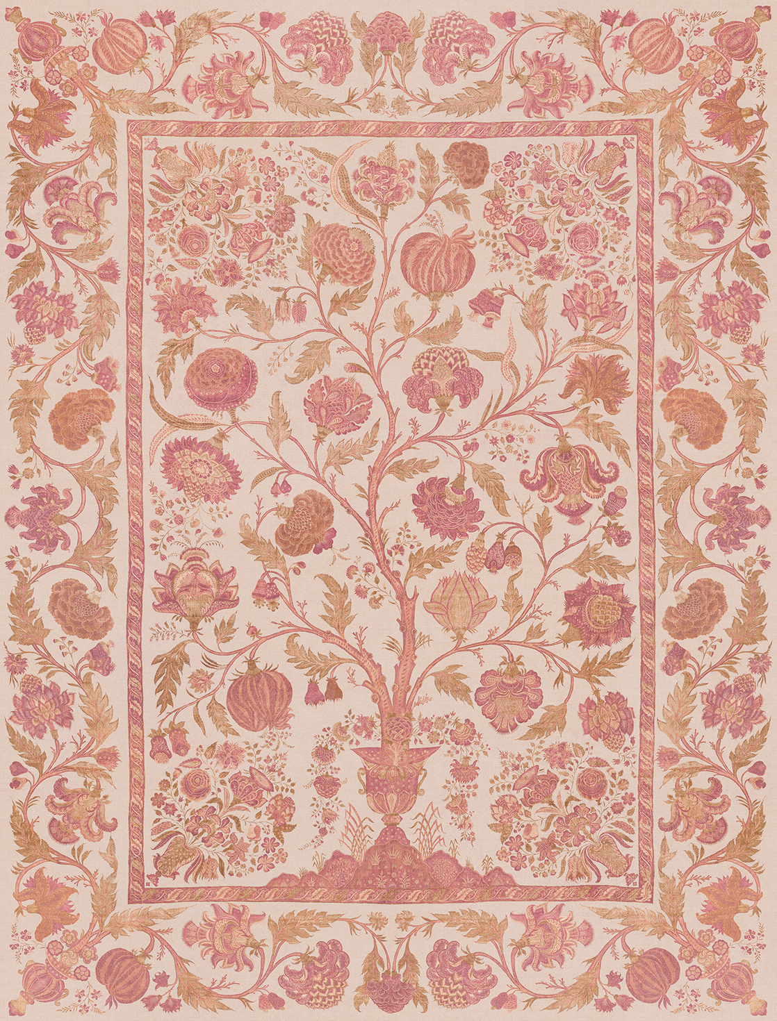 Eijffinger Amber Tree of Life 350684 Old Pink 212cm breed x 280cm hoog (met gratis lijm!)