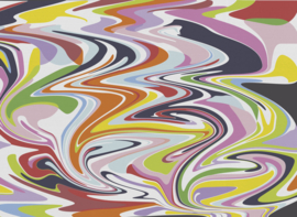 Wallart DD123590 Neon Hallway 350cm x 255cm hoog