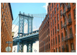 Fotobehang Manhattan brug