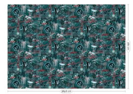 Kek Book V wp-698 Underwater Jungle 389,6cm breed x 280cm hoog (met gratis lijm!)