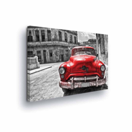 Canvasdoek Cuba Car