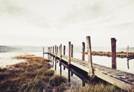 Fotobehang Meer pier