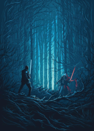 Komar Into Adventure IADX4-003 Star Wars Wood Fight 200cm x 280cm hoog