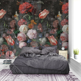 Colorful Florals&Retro fotobehang designed by INGK7317