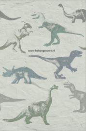Eijffinger Wallpower Junior 364154 Dino Fossils grey
