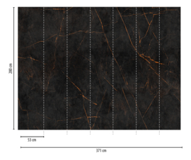 Wallart 38225-1  371cm x 280cm hoog (met gratis lijm!)