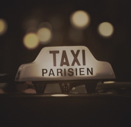 Fotobehang City Love CL23C Taxi Parisien