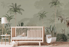 Annet Weelink Tropical Wilderness Green Mural