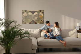 Canvasdoek Ancient World Map