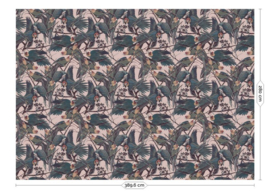 Kek Book V wp-812 Parrots 389,6cm breed x 280cm hoog (met gratis lijm!)