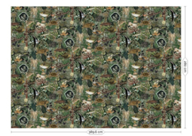 Kek Book V wp-697 Underwater Jungle 389,6cm breed x 280cm hoog (met gratis lijm!)