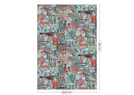 Kek Book V wp-687 Underwater Jungle 194,8cm breed x 280cm hoog (met gratis lijm!)