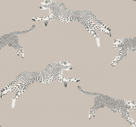 Hookedonwalls Scalamandré JV26023 Leaping Cheetah (met gratis lijm!)