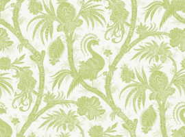 Hookedonwalls Scalamandré JV26042 Balinese Peacock (met gratis lijm!)