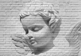 Fotobehang Idealdecor 00160 Angel Brick Wall
