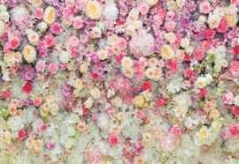 Fotobehang Pastel bloemen