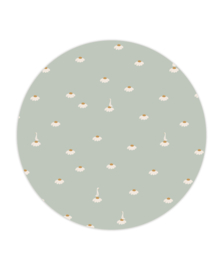 Creative Lab behangcirkel Sweet Camomile Green Light 95cm