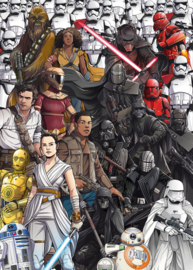 Komar fotobehang DX4-075 Star Wars Retro Cartoon
