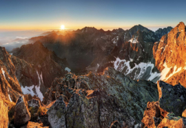 Fotobehang Top van de Berg