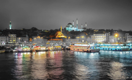 Fotobehang Skyline Istanbul