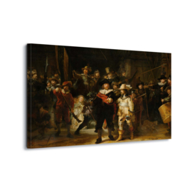 Canvasdoek De Nachtwacht, Rembrandt van Rijn