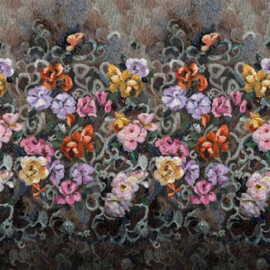 Designers Guild PDG1153/02 Tapestry Flower Damson 140cm x 300cm hoog