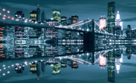 Fotobehang New York City Brooklyn Bridge