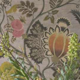 Designers Guild PDG1187/01 Brocart Décoratif Grasscloth Sepia 255cm x 300cm hoog (met gratis lijm!)